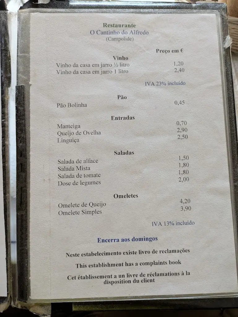 Menu_O Cantinho do Alfredo_Campolide_immagine_1