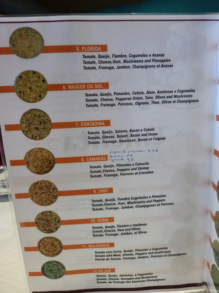 Menu_Cafe Restaurante Pizzeria Nascer Do Sol_Carapito_immagine_1