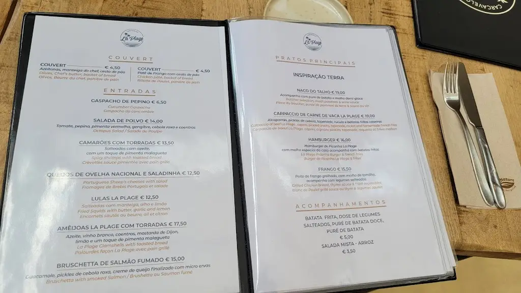 Menu_La Plage_Carcavelos_immagine_2