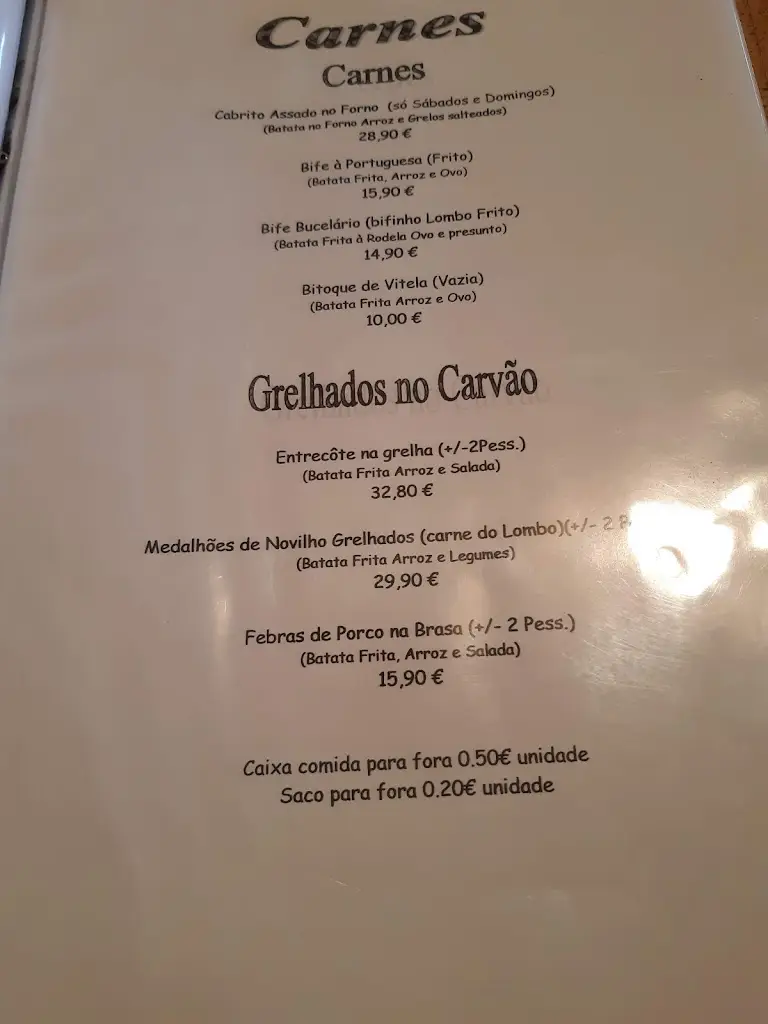 Menu_Barrete Saloio_Bucelas_immagine_1