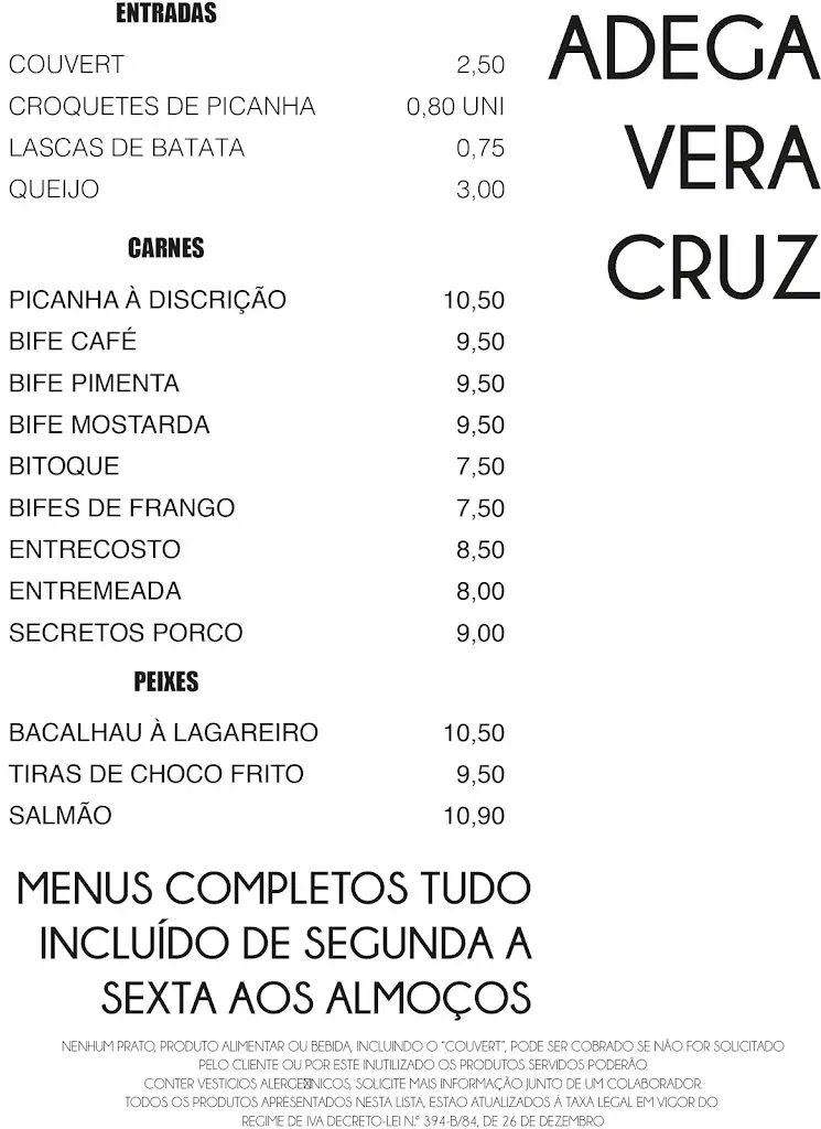 Menu_Adega vera cruz || MeatHouse || FireFood_Bucelas_immagine_1