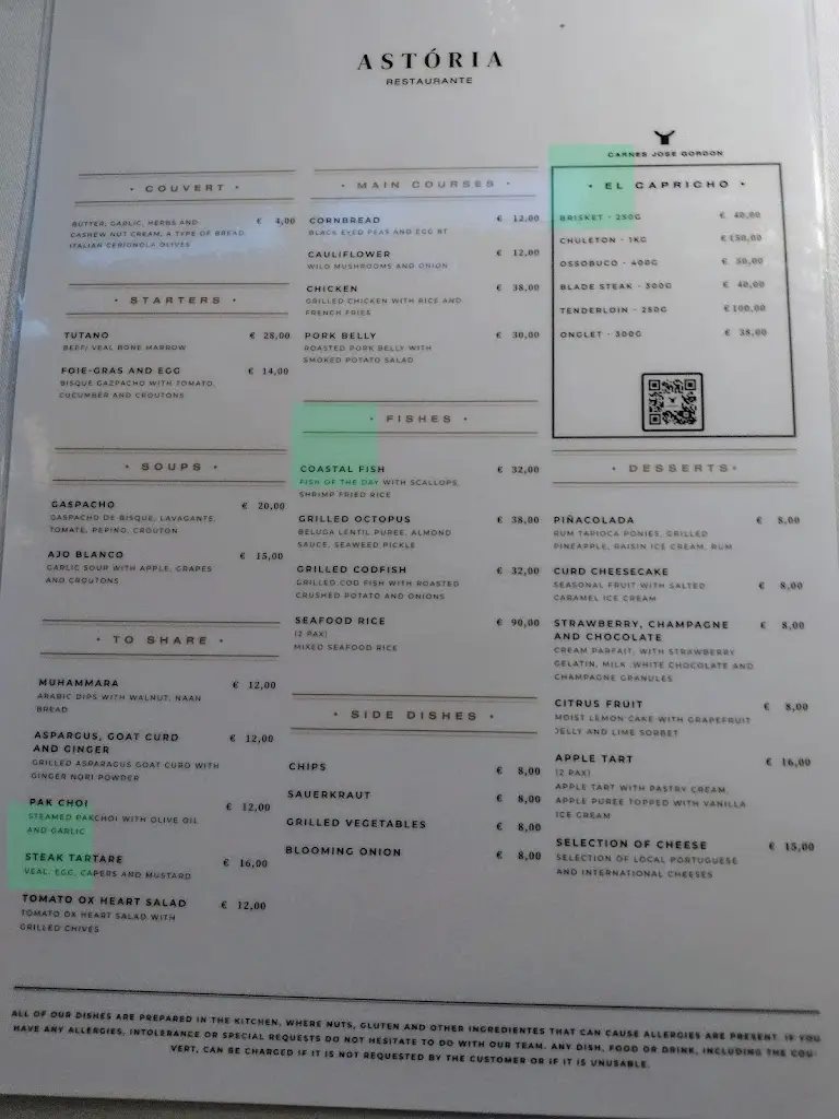 Menu_Astória Restaurant_Cardosas_immagine_4