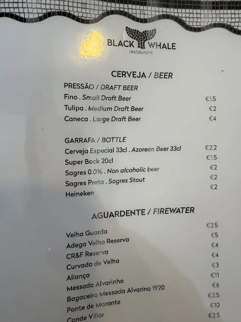 Menu_Black Whale Restaurant_Vila Franca do Campo_image_4