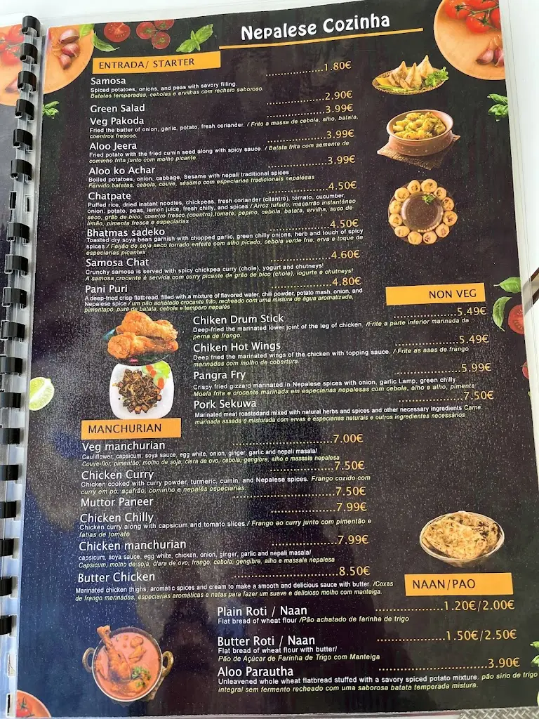 Menu_Cozy - Nepali Restaurant_Carmões_immagine_1