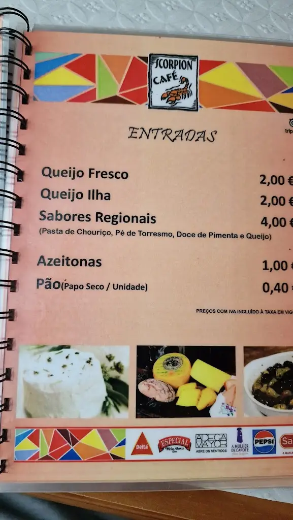 Menu_Scorpion Café_Vila Franca do Campo_immagine_2