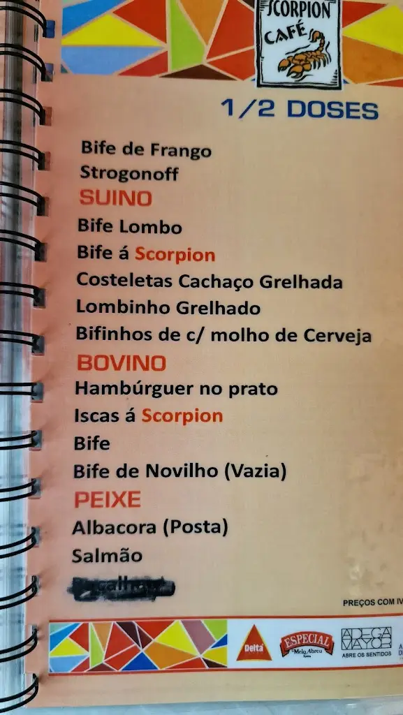 Menu_Scorpion Café_Vila Franca do Campo_immagine_3
