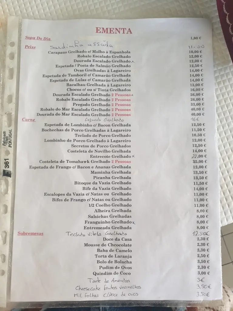 Menu_Outurela Restaurante_Carnaxide_immagine_1