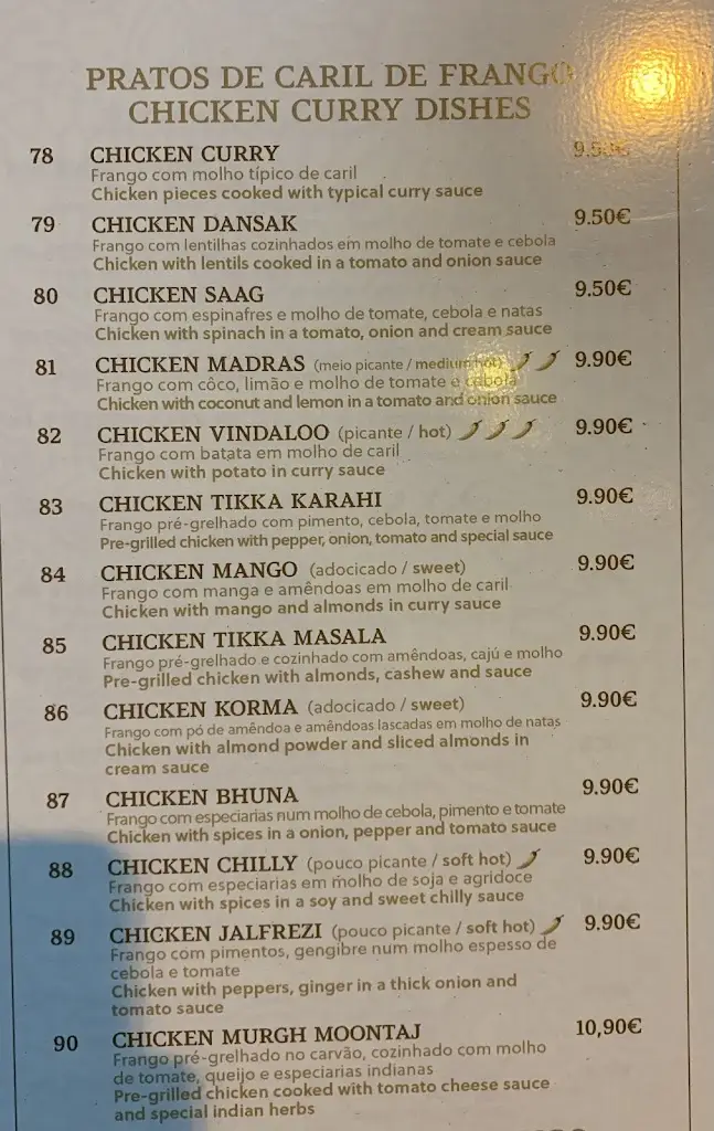 Menu_Indian Grace_Carnaxide_immagine_4