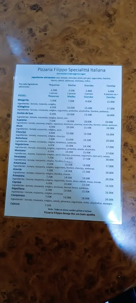 Menu_Pizzaria Filippo_Celorico da Beira_immagine_1