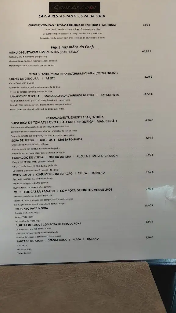 Menu_Cova da Loba_Celorico da Beira_immagine_2