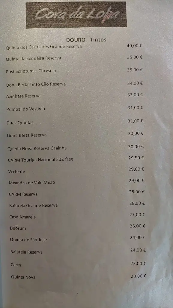 Menu_Cova da Loba_Celorico da Beira_immagine_3