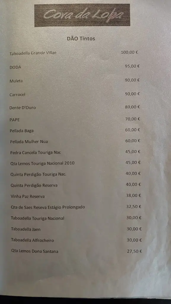 Menu_Cova da Loba_Celorico da Beira_immagine_4