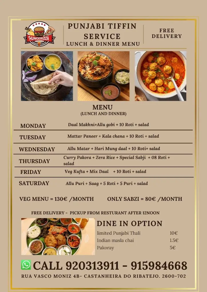 Menu_HUNGERIZZA DE RESTAURANT_Castanheira_immagine_1