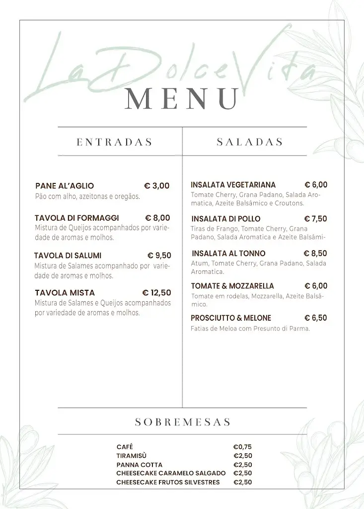 Menü_La Dolce Vita_Castanheira_Bild_2