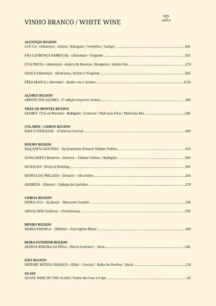 Menu_Gosta do Castelo Brunch & Dinner_Castelo (Lisbon)_immagine_1