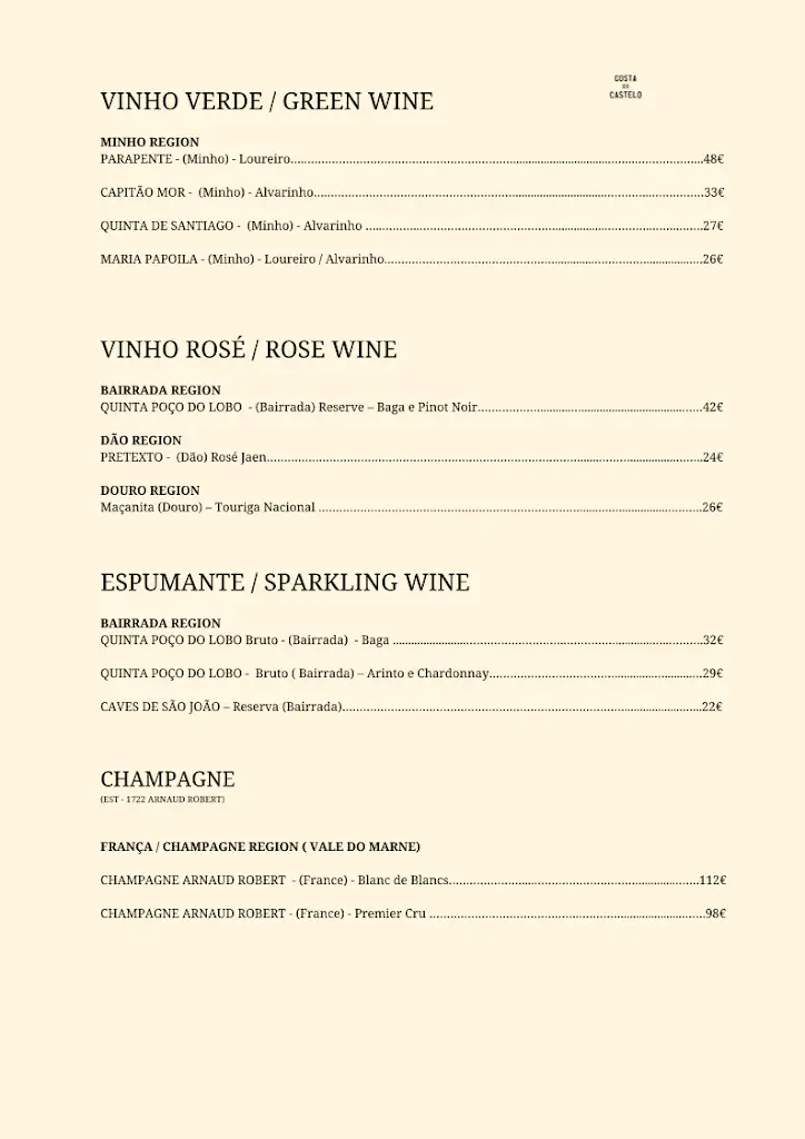 Menu_Gosta do Castelo Brunch & Dinner_Castelo (Lisbon)_immagine_4