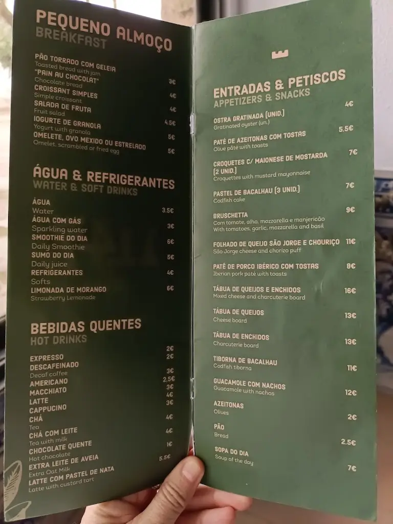Menu_1147 Restaurante - Castelo de São Jorge_Castelo (Lisbon)_imagen_1