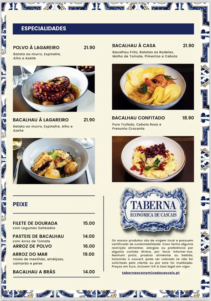 Menu_Taberna Económica de Cascais_Cascais_image_1