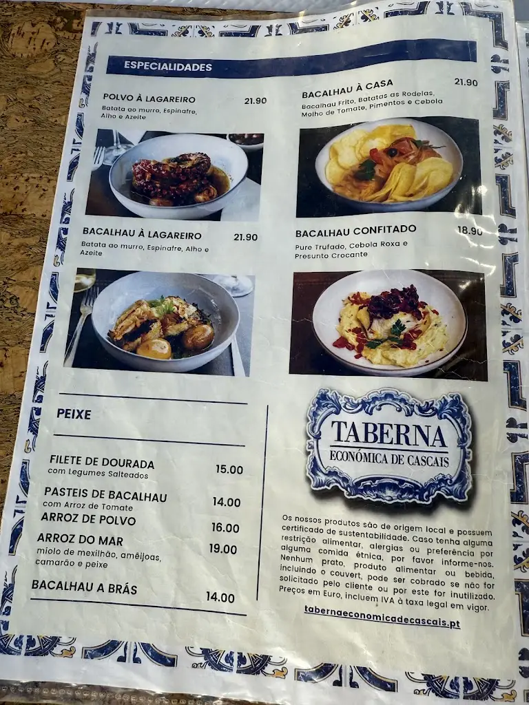 Menu_Taberna Económica de Cascais_Cascais_image_3
