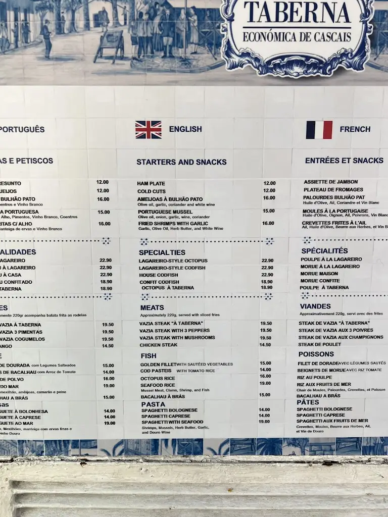 Menu_Taberna Económica de Cascais_Cascais_image_4