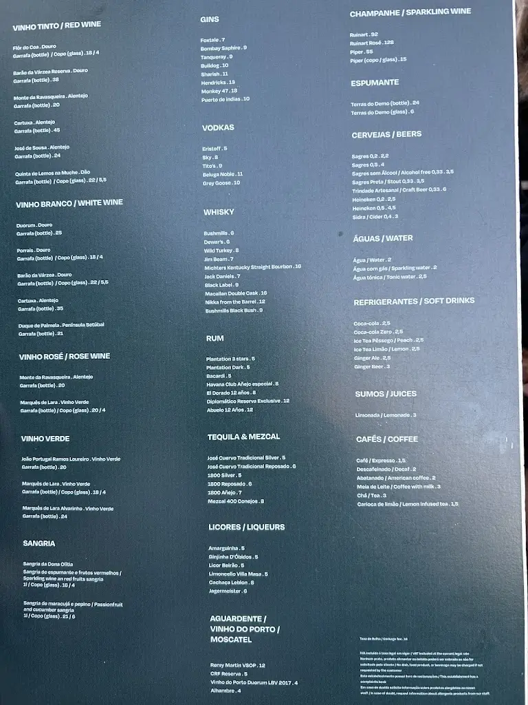 Menu_Sr. Manuel - Seafood Bar_Cascais_imagen_2