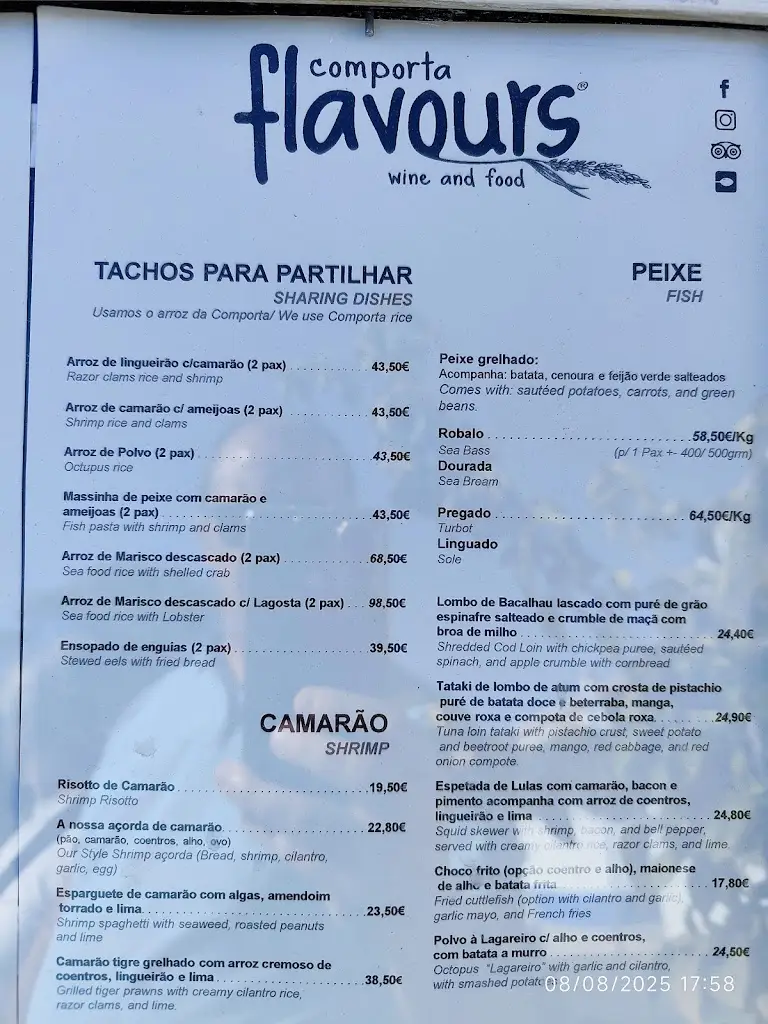 Menu_Comporta Flavours_Carvalhal_immagine_1