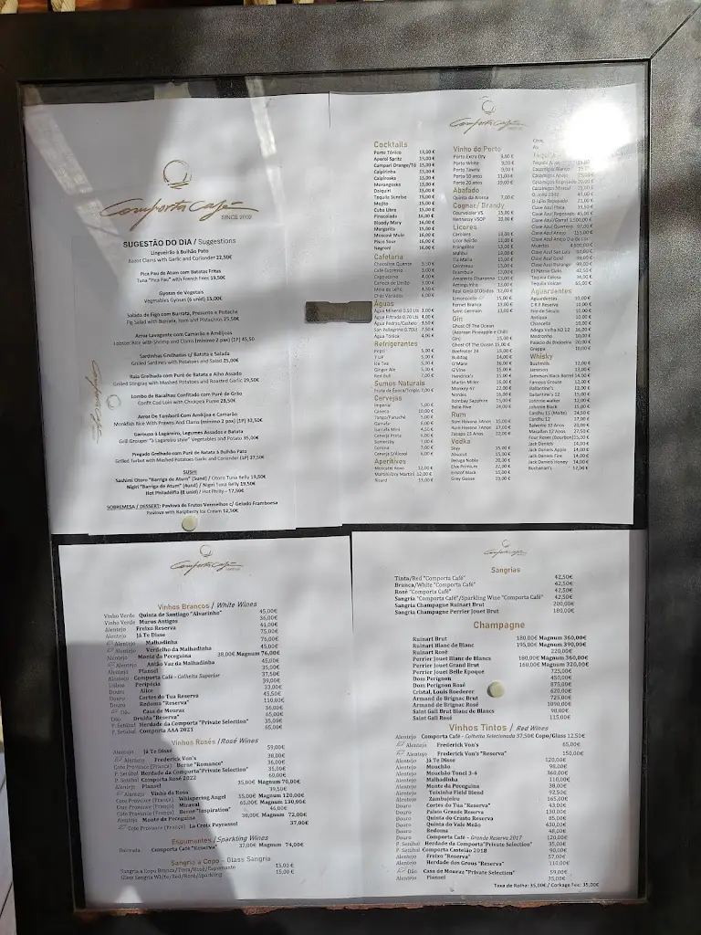 Menu_Comporta Café Beach Club_Carvalhal_immagine_1