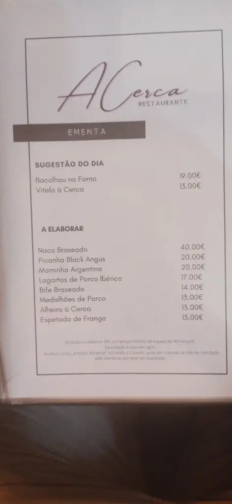 Menu_A Cerca_Castelo Rodrigo_image_1
