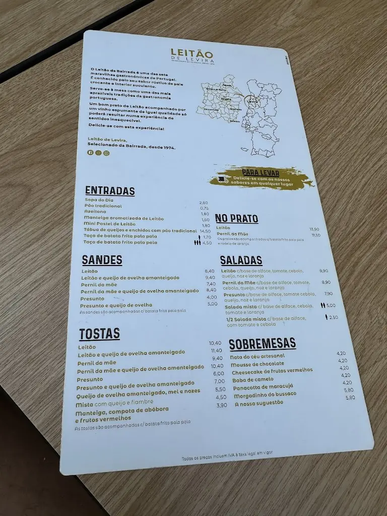 Menu_Leitão de Levira_Aveiro_image_1
