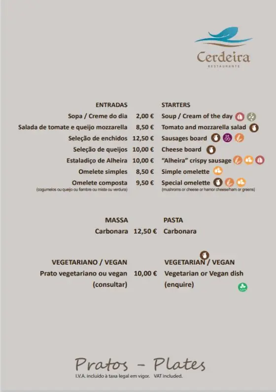 Menu_Restaurante Cerdeira_Cerdeira_immagine_2