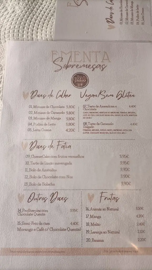 Menu_Julio's Toca_Colares_immagine_4