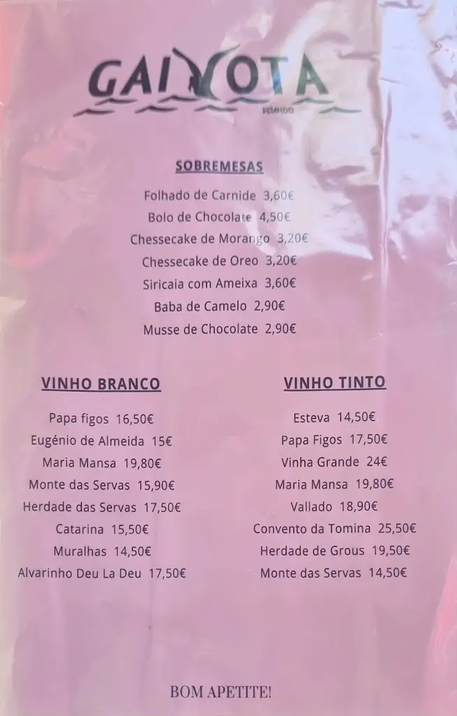 Menu_Gaivota Voando_Carnide_immagine_1