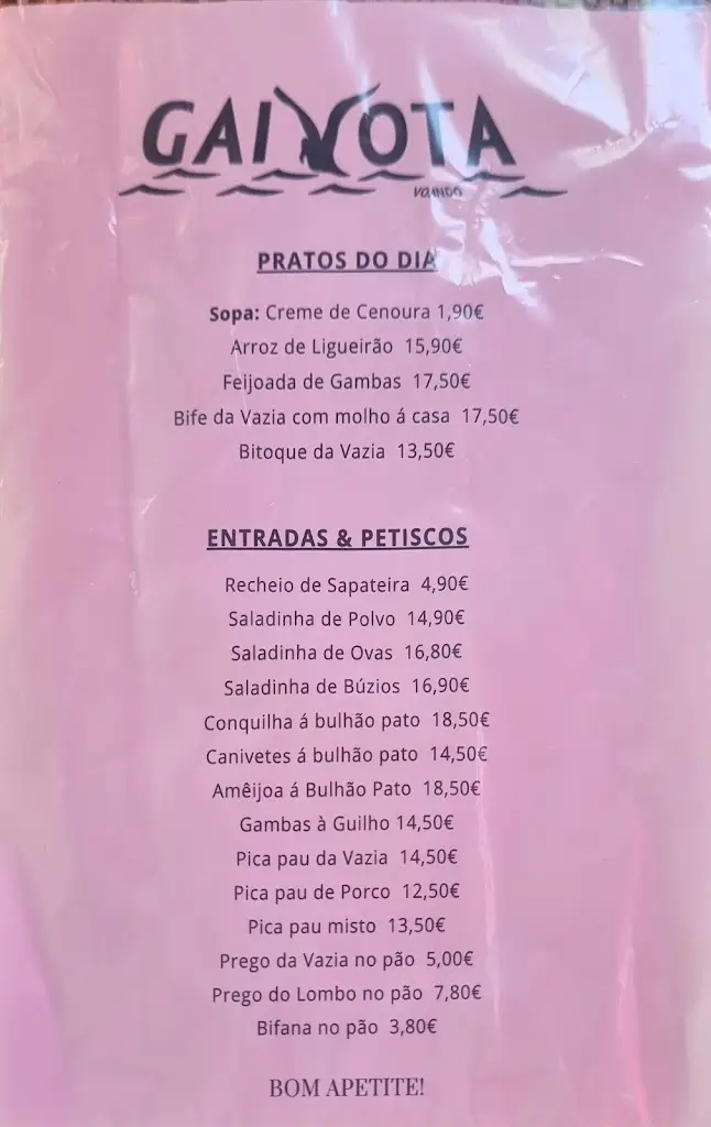 Menu_Gaivota Voando_Carnide_immagine_2