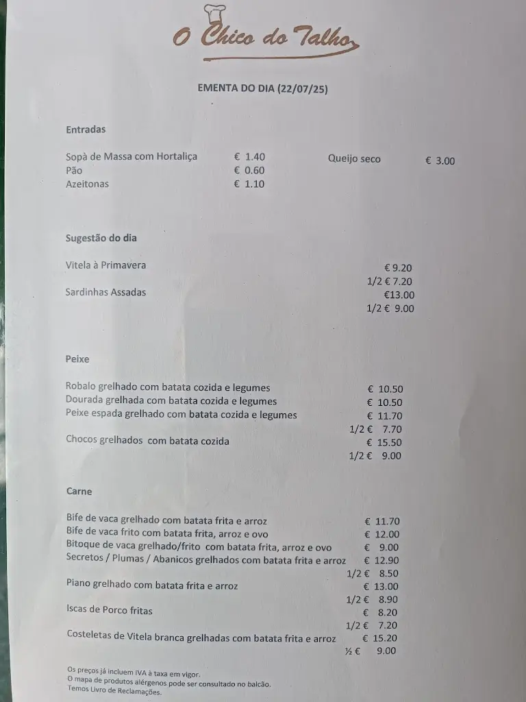 Menu_O Chico do Talho_Carnide_immagine_1