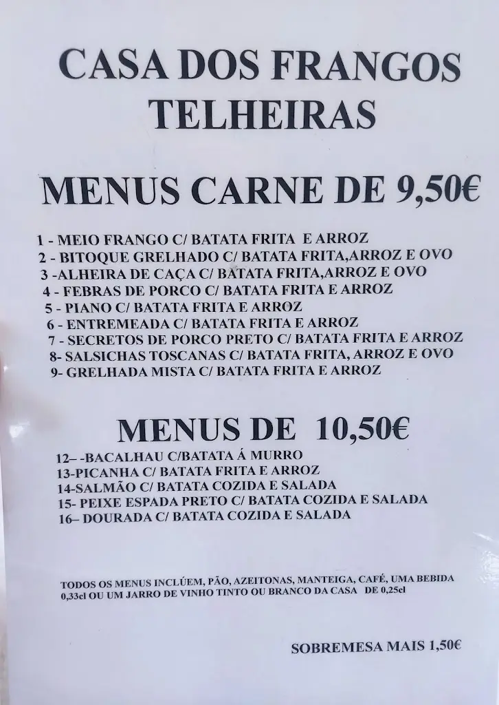 Menu_Casa dos Frangos de Telheiras_Carnide_imagen_1