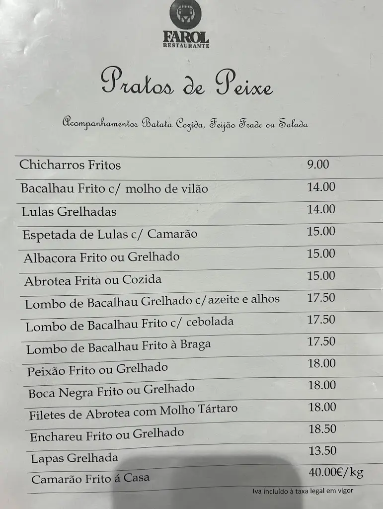 Menu_Restaurant Farol_Arrifes_immagine_1