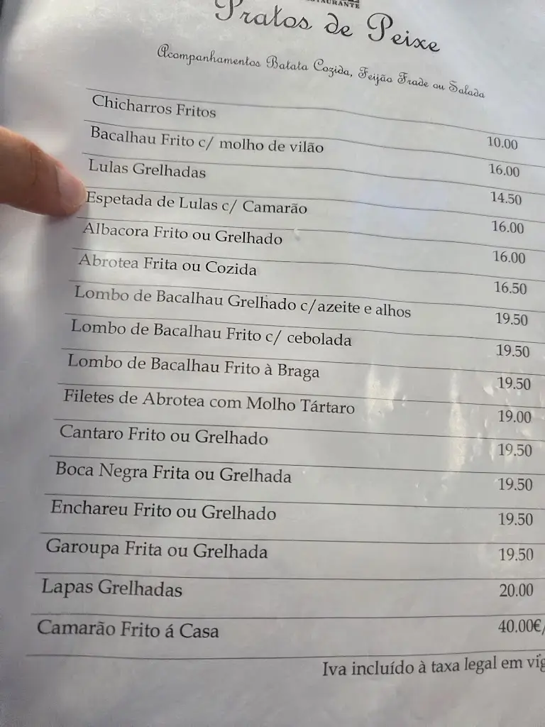Menu_Restaurant Farol_Arrifes_immagine_3