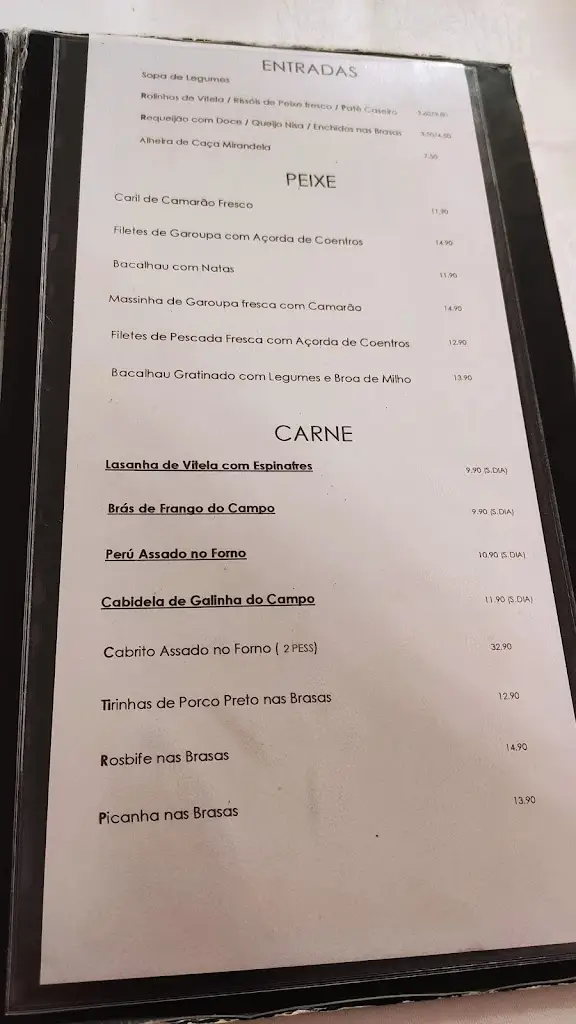 Menu_Soho Country Club Mafra_Enxara do Bispo_immagine_1