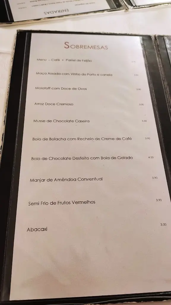 Menu_Soho Country Club Mafra_Enxara do Bispo_immagine_2