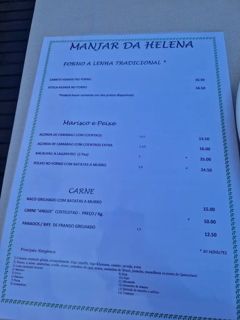 Menu_Manjar da Helena_Águeda_immagine_1