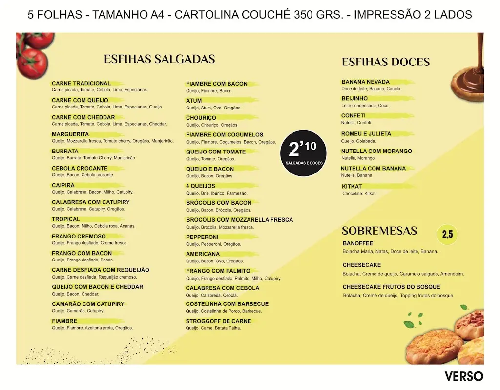 Menu_Open Esfiha House_Cheleiros_immagine_1