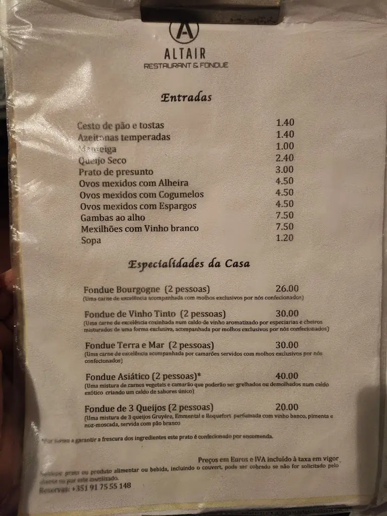 Menu_Restaurante Altair_Cruz Quebrada - Dafundo_immagine_4