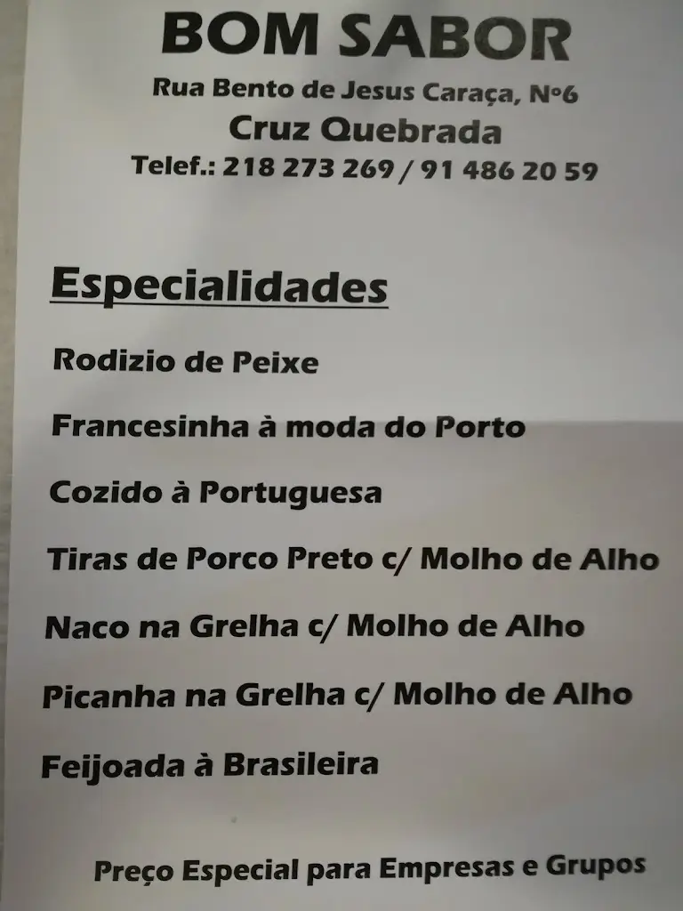 Menu_Restaurante Estrela da Serra_Cruz Quebrada - Dafundo_immagine_2