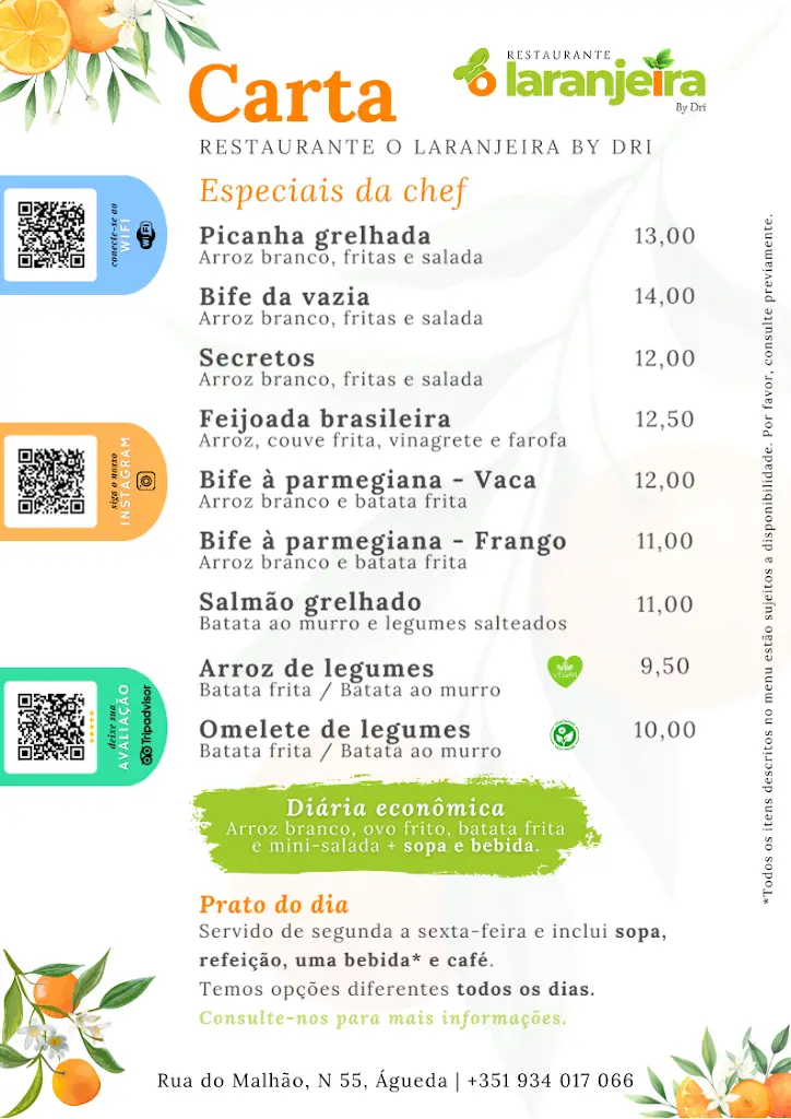 Menu_Restaurante o Laranjeira By Dri_Águeda_immagine_1