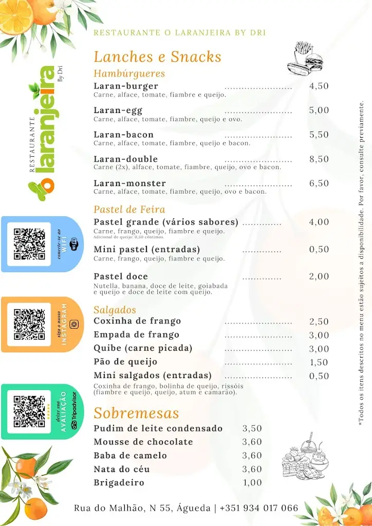 Menu_Restaurante o Laranjeira By Dri_Águeda_immagine_2