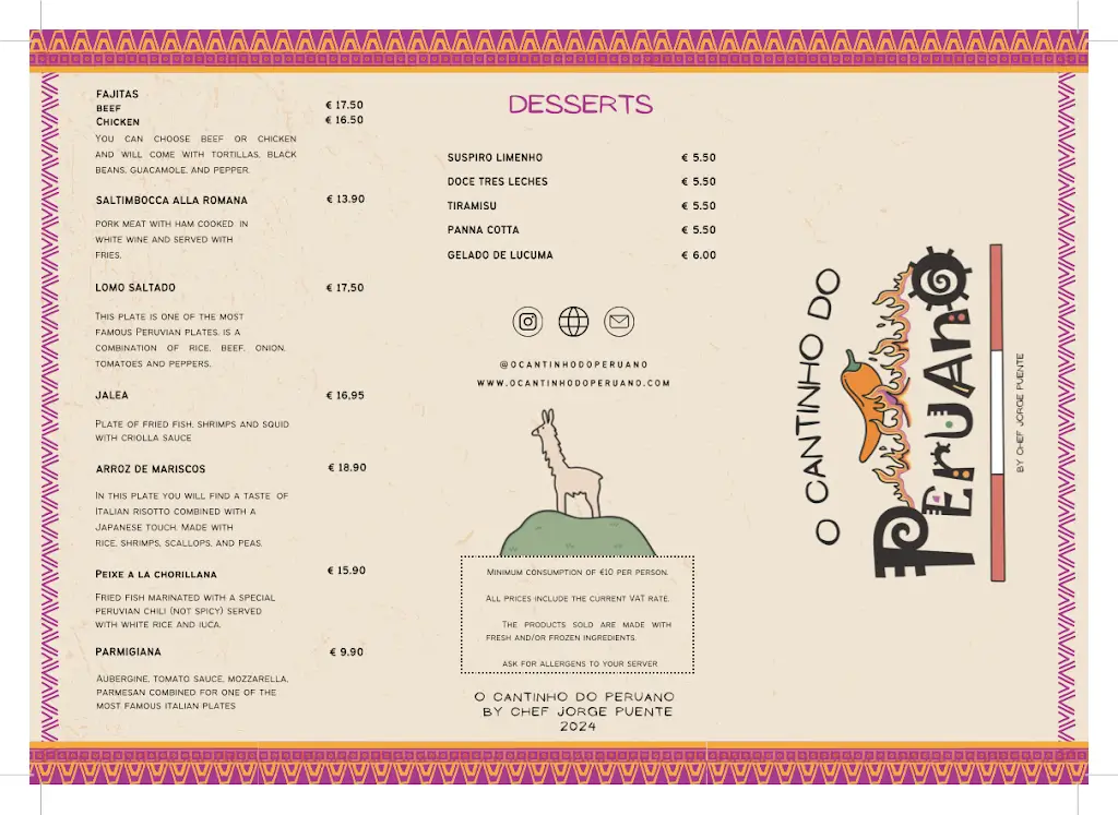 Menu_O Cantinho do Peruano_Charneca_imagen_2