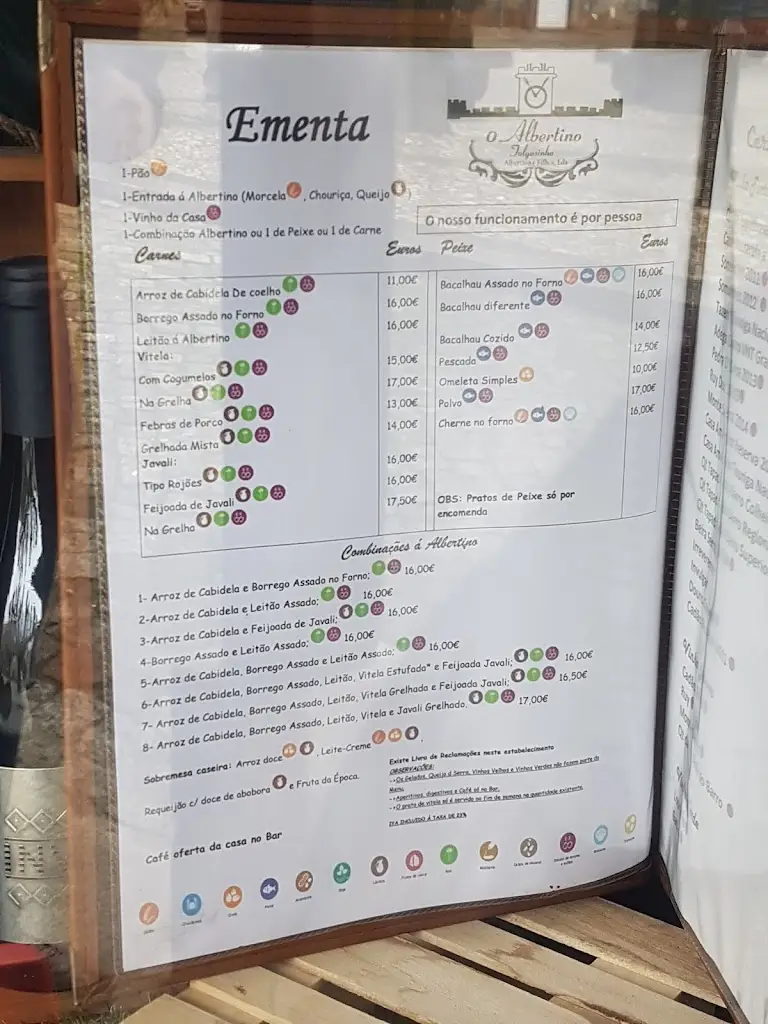 Menu_O Albertino_Figueiró da Serra_immagine_1