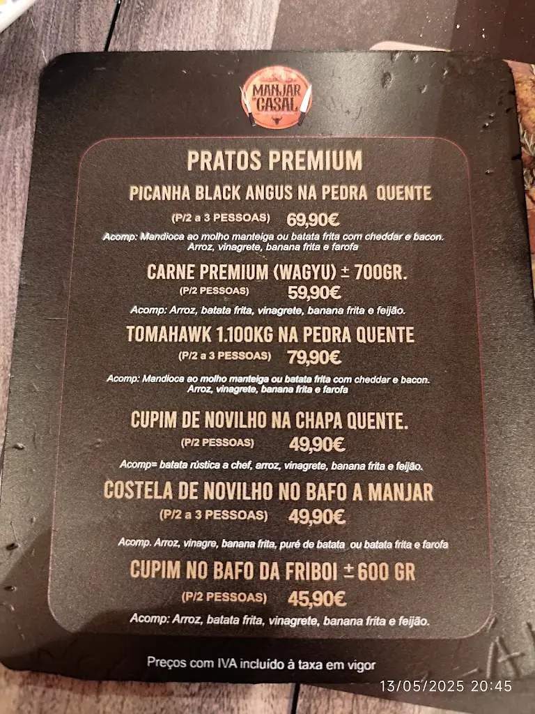 Menu_Picanharia Manjar do Casal_Famões_immagine_2