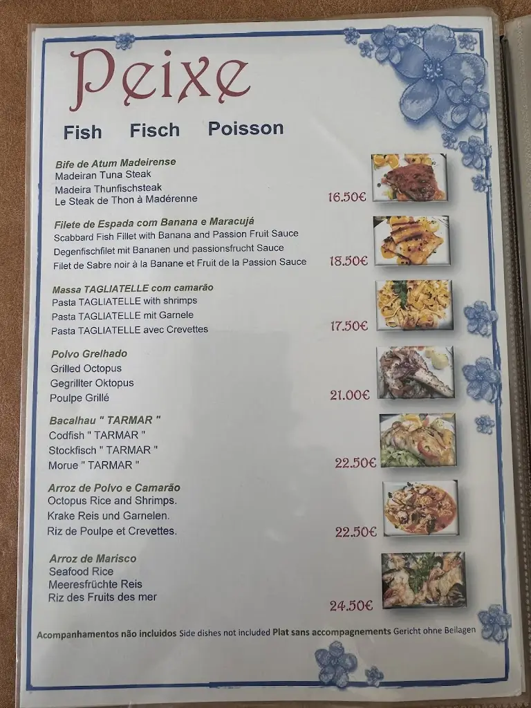 Menu_Restaurante Tarmar_Jarmelo São Miguel_imagen_1