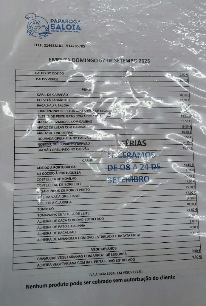 Menu_Paparoca Saloia_Estoril_immagine_2